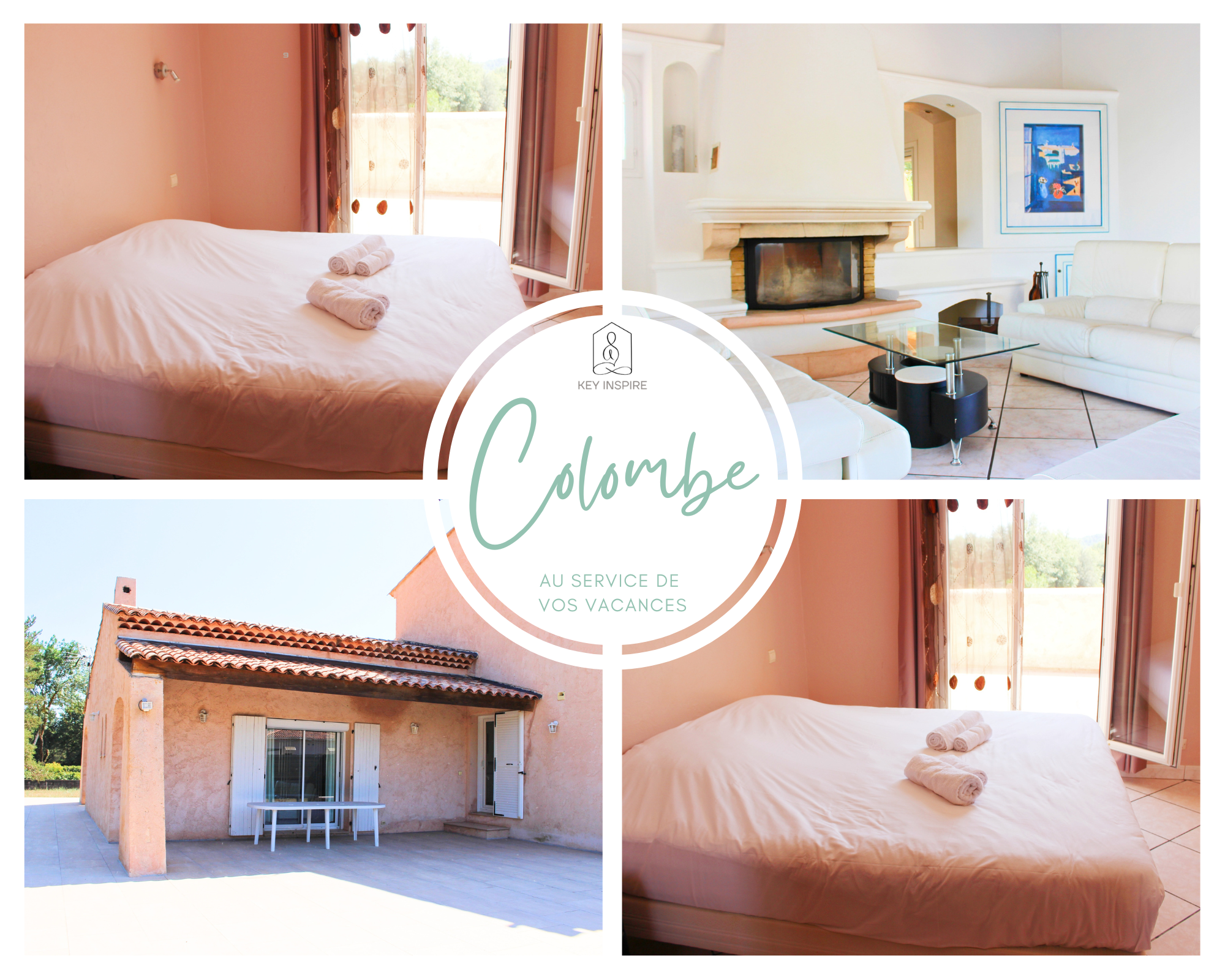 villa meublée location au mois callian pays de fayence